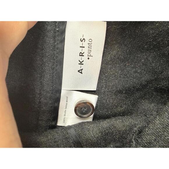 Akris Punto 100% Wool Charcoal Trouser Pant - Size - 4 - Picture 5 of 6